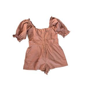 Marissa Webb‎ Collective Rust Puff Sleeve Romper – Size 14
